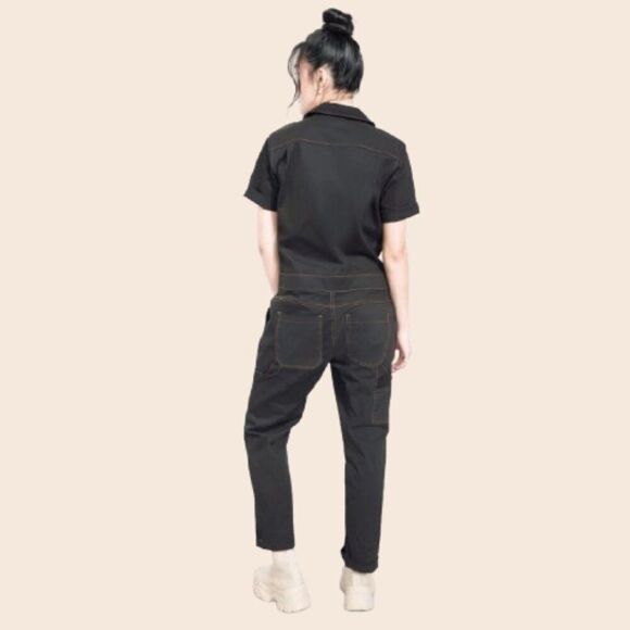 Wildfang The Essential Coverall in Black Size  Medium - Picture 3 of 14